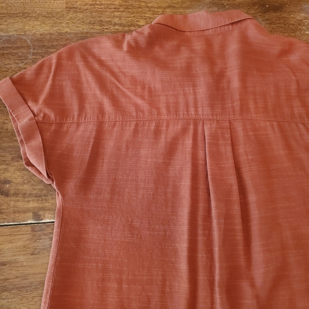 Universal Thread Pink Button Down Polo Shirt - image 6